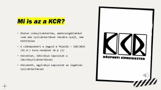 Mi is az a KCR