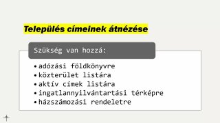 Mi kell a címek átnézéséhez